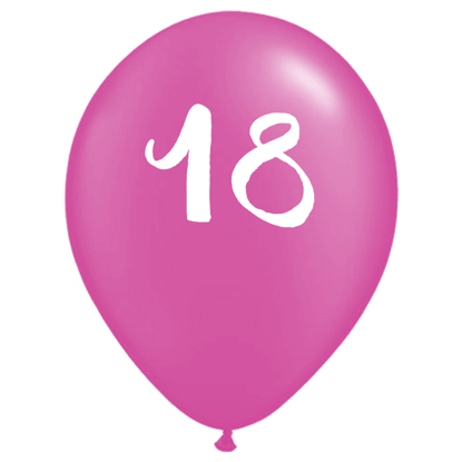 Bild von Motivballon 18 Pink